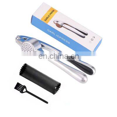 Custom Logo Amazon Online Shopping Kitchen Accessories Manual Stainless Steel Garlic Press Crusher Mincer With Peeler And Brush photo-5