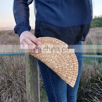 Water Hyacinth Bag New Straw Purse Wedding Clutch Handwoven Wallet Wholesale photo-3