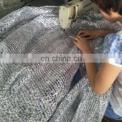 80% Aluminum Shade Cloth Fabric - 6.5 ft x 8 ft Sun Block Sun Reflect Pet Shade Net