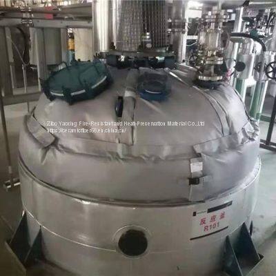 Removable Fiberglass Sleeve Glass Fiber Silicone Jacket for High Temperature Equipment