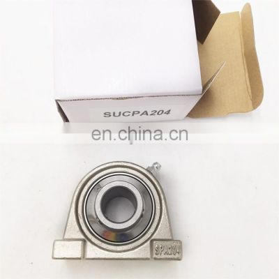 Corrosion Resistant pillow block bearing SSUCPA204 tapped based insert bearing for 20mm shaft UCPA204 SUCPA204 bearing