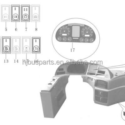 Auto Parts Digital Dashboard Higer King Long Daewoo photo-4