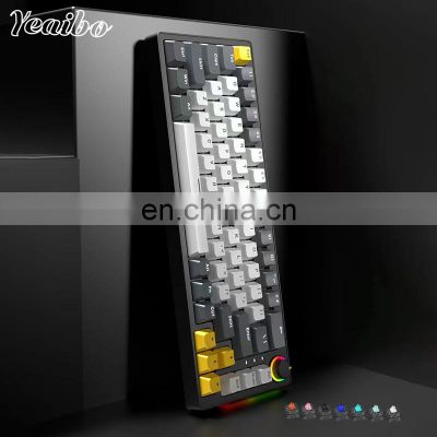 ergonomic backlight rgb 60% wire mechan custom computer switch switches mini usb backlit wireless mechanical gaming keyboard