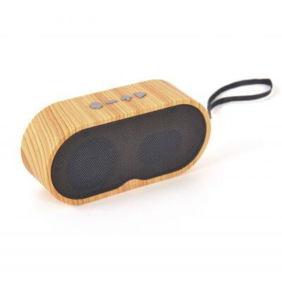 Mini Wireless Speaker portable speaker smart outdoor Retro Wood-Grain speaker