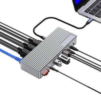 20 in 1 Thunderbolt4/USB4 Docking Station With 3 HDMI 3 DP photo-4