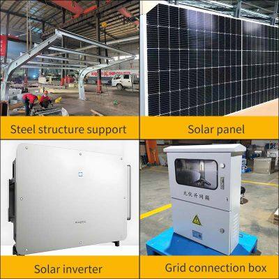 Steel Structure Photovoltaic Carport Processing Manufacturer photo-2