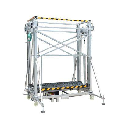 Foldable Ladder Type Frame Galvanized Acro Props Electric Scaffolding Lift Platform