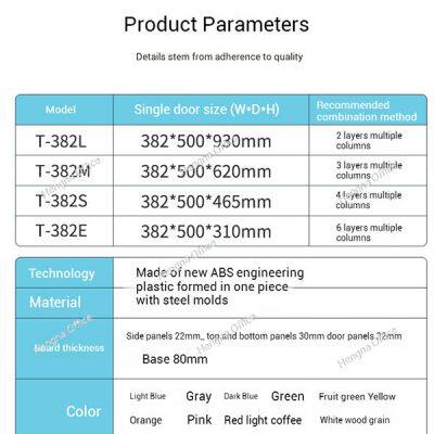 Armários escolares de plástico ABS modulares – Armários de armazenamento seguros e fáceis de limpar, perfeitos para alunos e salas de aula photo-5