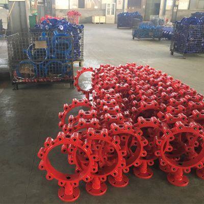 DIN Butterfly Valve Clamp D71X16Q High Performance Cast Steel Ductile Iron Worm Gear Pneumatic Manual Electric Water Valve photo-5