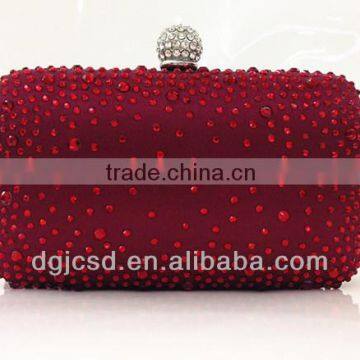 2018 Small size cute fashion lady handbag full rinestone fashion evening bag designed for wedding and party