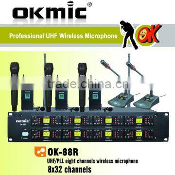 OK-88R UHF PLL 8 channels wireless microphone(wireless module)