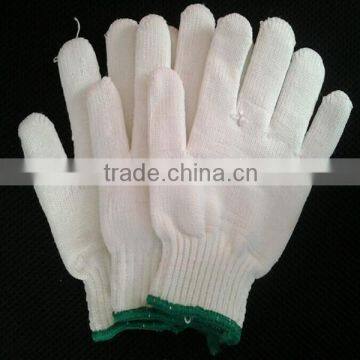 60G NATURAL COTTON KNITTED WORKING GLOVE FOR WORKING PROTECTION