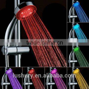 Chrome ABS change color LED shower head