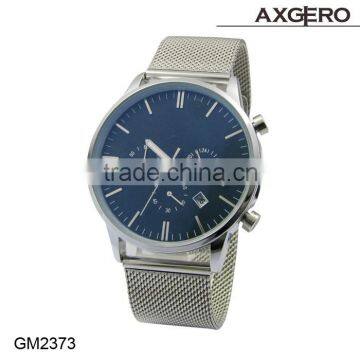 New Design China Supplier Fashion Custom Men's Quartz Chronograph Watch, Stainless Steel Watch Man