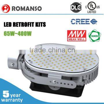 80w 100w 150w 200w retrofit led for shoebox with Meanwell driver and SUNON fan