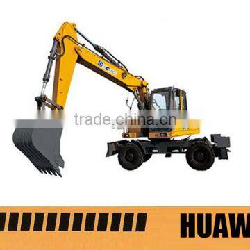 21ton XCMG XE210W wheel excavator 0.8m3