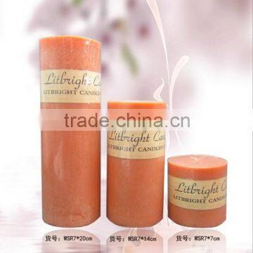 scented pillar candle