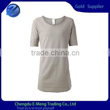 2016 Soft Short Sleeves Cotton Wholesale Blank T-shirt