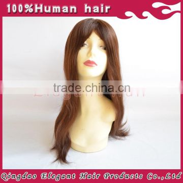 2015 new products wholesale natural looking human hair Super silk top toupee for woman with knots invisiable