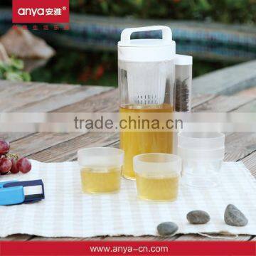 D507 PC material plastic set production products jug with Multi-function pitcher