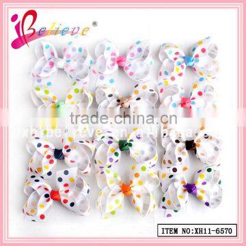 2015 Wholesale ribbon bow hairgrips,gift ribbon bow for girls birthday