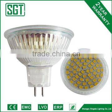 outdoor led spotlight SMD2835 MR16 3W glass