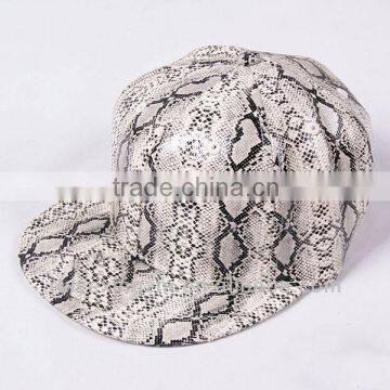 Snakeskin Snapback Cap/ Simple Cap Wholesale/ Sports Caps