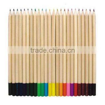 2014 Popular 7 Inches Drawing Natural Wood Color Pencil With Dip Top