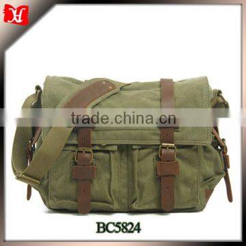 New designer military camera bag waxed canvas dslr camera bag