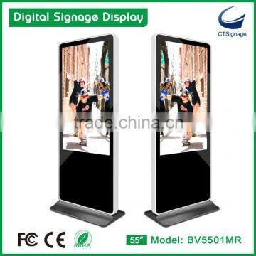 55" HD resolution 1080P commercial smart digital poster/wifi digital signage BV5501MR