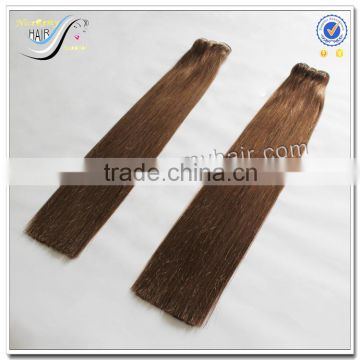 Wholesale high quality brown hair weave 100% brazilian virgin human hair weft machine                        
                                                                                Supplier's Choice