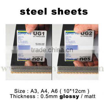 Alibaba A4 Size 1.0mm thickness normal rough matt laminating Stainless Steel