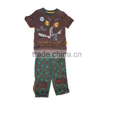 cartoon guluniu t-shirt for baby boys girls in summer holiday 2015