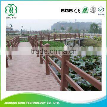 anti-skidding anti-slip waterproof wood plastic composite garden railing