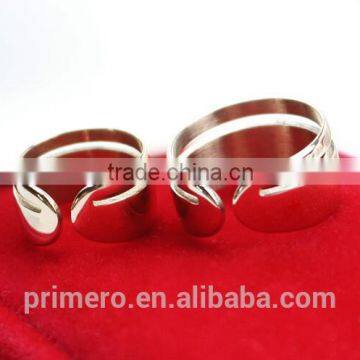 Fashion Style Korean Master's Sun 18K Rose Gold Stainless Steel Ring Jewelry For Women photo-5