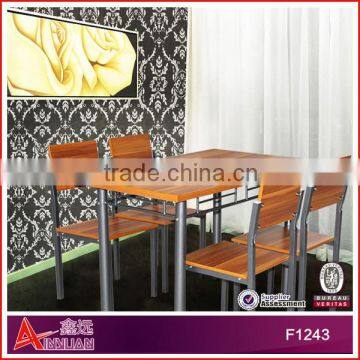 F1243 professional manufacturer foshan low price wooden dining table set