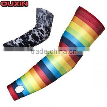 sublimation factory custom compression sleeve, sport uv protective compression arm sleeve