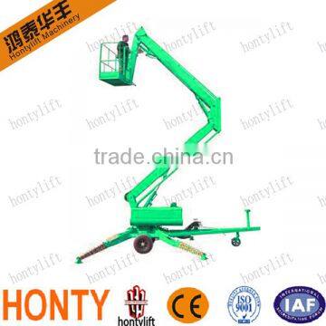 Professional design 200kg Diesel Engine/Battery Type Folding Arm mobile boom lift