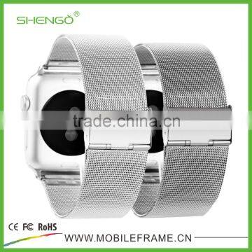 In Stock Stainless Steel Watch Strap Band with Adapter for Apple Watch