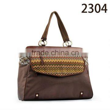 2304-New arrival women nylon bags,straw design handbags