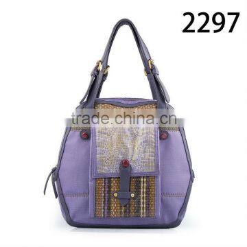 2297-Desert python synthetic leather women bag nylon tote bags ladies carteras fashion custom tote bags