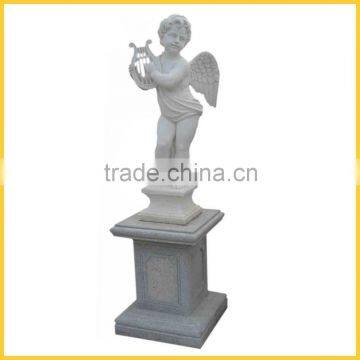 Angel White Stone Carving Sculpture