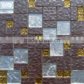 SG01 Glass and Ceramic Mosaic Tile, Ceramic wall tile, Decorative glass wall art, Background wall mosaic tile