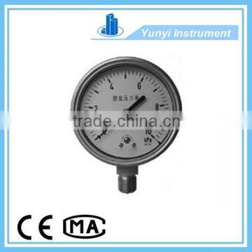 stainless steel bourdon tube pressure gauge