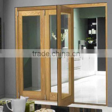 Wood Entry Door With Frosted Glass photo-4