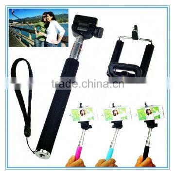 wirless Self-lock Extendable Monopod + Tripod Mount Adapter + Phone Clip Holder for Camera for iPhone Samsung Phone