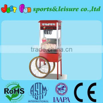 commercial popcorn machine with cart