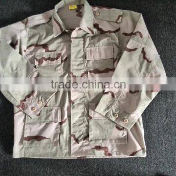 Poly/Cotton 3 color desert camo bdu military uniforms