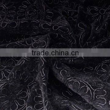 Excellent Quality Velvet Cord Crochet Lace African Velvet Lace Fabric photo-2