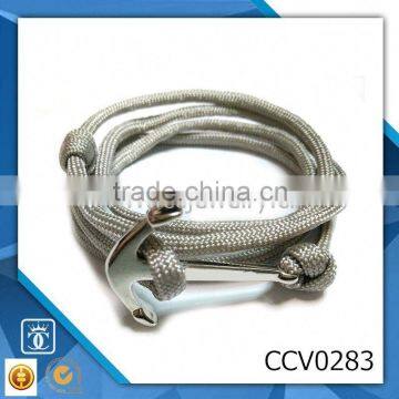 double heart bracelet fashion anchor bracelet men bracelet bracelet 2014 new design leather bracelet blanks